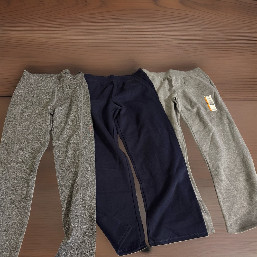 Women Medium Pants Lot 3 Time And Tru Fleece Sweatpants Zone Pro Leggings Size M